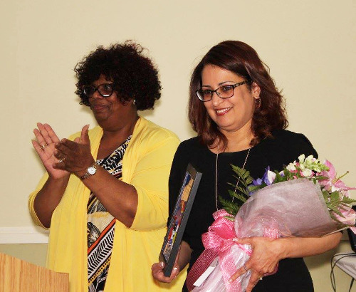 2016 recipient Elmoria Thomas (left) and 2017 recipient Ana Berdecia (right)